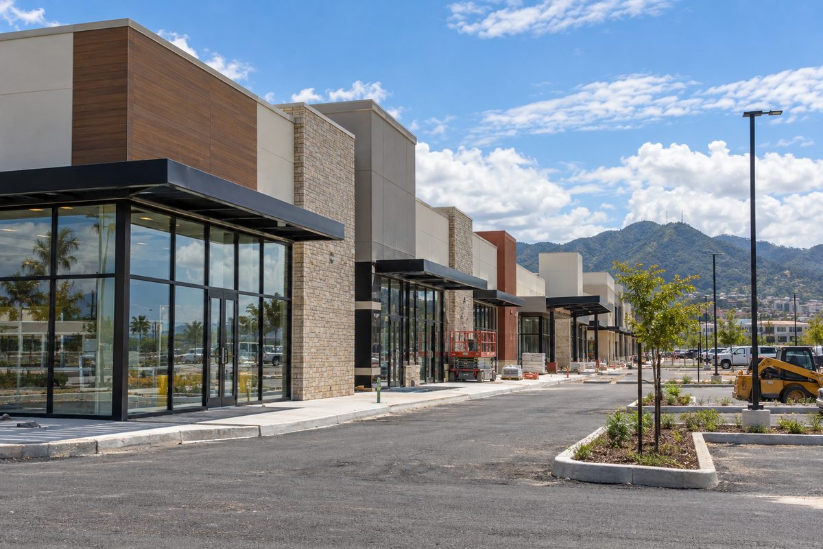 Commercial business plaza expansion project in southern Puerto Rico